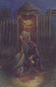 The Sleeping Goblin Guard by mdlillustration