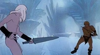 Nekron Battles Larn Sword to Sword