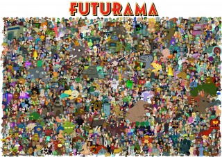 The Cast of Futurama by Unrellius