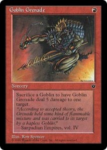 Goblin Grenade from Fallen Empires