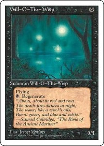 Fourth Edition Will-o'-the-Wisp - Magic the Gathering