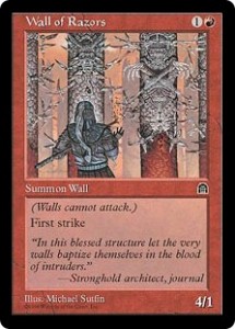 Wall of Razors was a deadly Wall from Stronghold