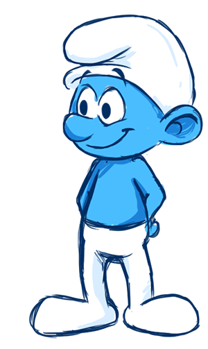 An animated little Smurf by Dorinas-art