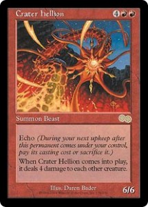 Crater hellion from Urza's Saga
