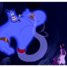 Robin Williams as the voice of the Genie of the Lamp in Disney's Aladdin