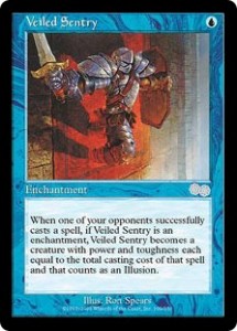 Veiled Sentry is Passive Control for Blue from Urza's Saga
