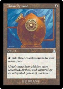 Thran Dynamo from Urza's Destiny was a more Expensive Mana Vault