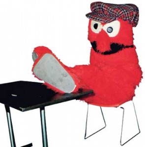 Rowdy Red formerly Radford University's Mascot