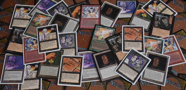 Old School Magic the Gathering Ante Cards