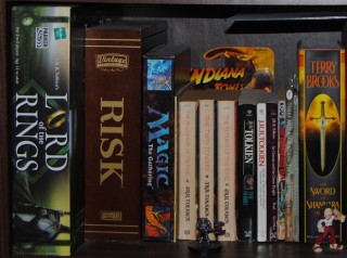 Geek Space Shelf of Inspiration Tolkien Section