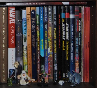 Geek Space Shelf of Inspiration RPG Section