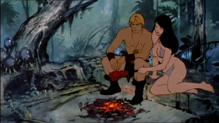 Larn and Teegra by the Fire