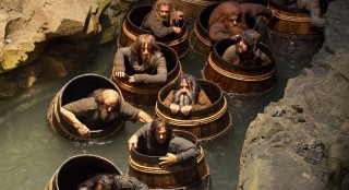 Dwarves in Barrels and Bilbo earns his Barrel Rider title