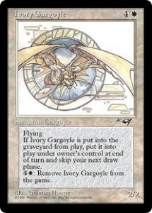 Ivory Gargoyle the creature that won't die from Alliances