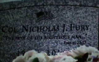 Nick Fury's Tombstone is an ode to Pulp Fiction