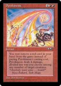 Pyrokinesis, Red's Pitch Card from Alliances