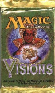 A Visions Booster Pack for Magic the Gathering