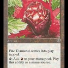 Fire Diamond the Red Mana Artifact from Mirage