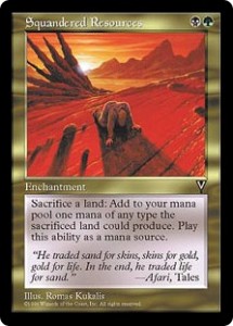 Squandered Resources from Visions