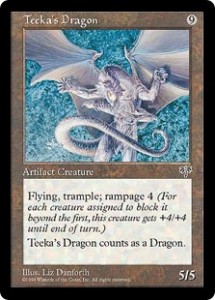 Teeka's Dragon an Artifact Dragon from Mirage