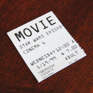 Star Wars Episode I The Phantom Menace Midnight Showing Ticket Stub