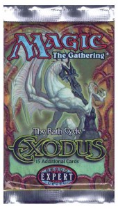 A Magic the Gathering Exodus Booster Pack