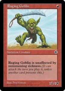 Raging Goblin from Portal the Beginner's or Basic Set