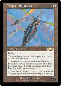 Thopter Squadron from Exodus was an upgraded Clockwork Avian