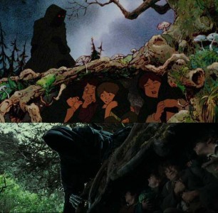 Bakshi and Jackson are painting the same picture using different techniques