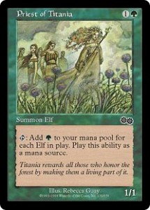Priest of Titania was a Game-Changer from Urza's Saga