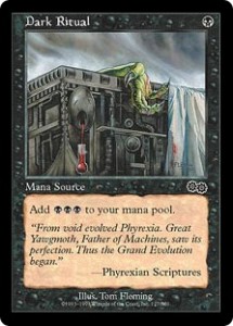 Dark Ritual was not printed in Classic Sixth Edition because it was included in Urza's Saga