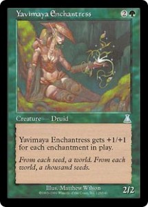 Yavimaya Enchantress from Urza's Destiny