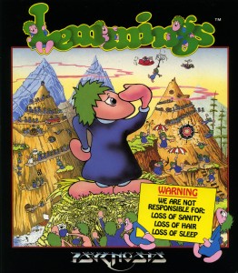Lemmings front Cover with Warning