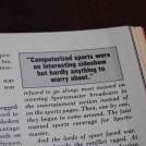 Computerized sport - The Last Superbowl