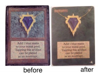 Altering one of the Power Nine a Mox Sapphire