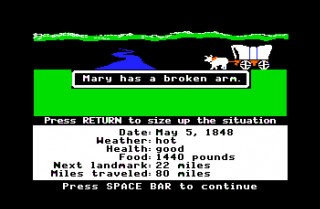 Mary has a broken arm
