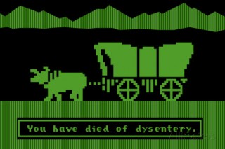 You have died of dysentery on The Oregon Trail
