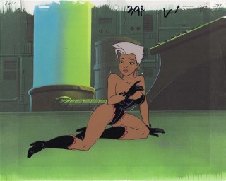An animation cel of Virus from Spicy City