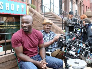 Luke and Pop Behind the Scenes of Luke Cage
