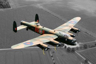Photograph of a Lancaster Bomber