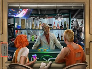 Exp Restaurant and Bar meets the Fifth Element by Jaime Gervais