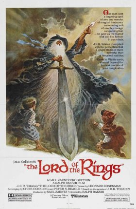 Lord of the Rings Animated Bakshi Movie Poster
