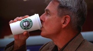Leroy Jethro Gibbs drinking Coffee