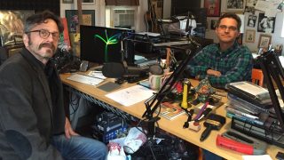 Marc Maron and Brendan McDonald in Studio