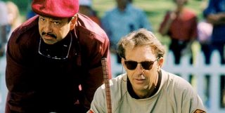 Romeo and Roy reading the green - Tin Cup