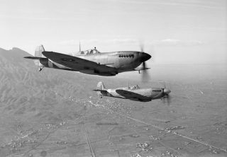 Two WWII Supermarine Spitfires