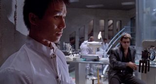 Dr Wu and Dr Malcolm in Jurassic Park