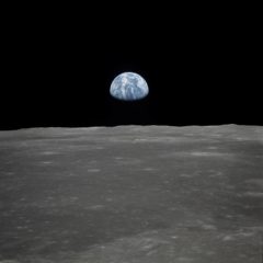 Earth Rising over the Moon from NASA Archive