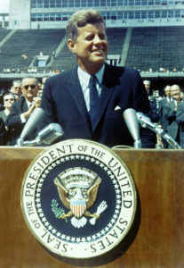 Kennedy at Rice University from NASA Archive